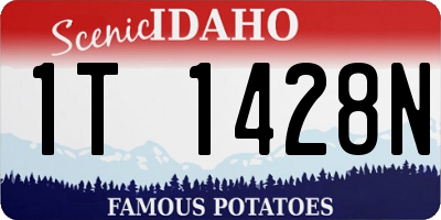 ID license plate 1T1428N