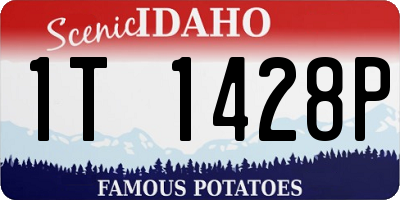 ID license plate 1T1428P