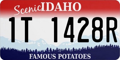 ID license plate 1T1428R