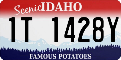 ID license plate 1T1428Y