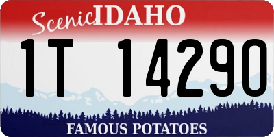 ID license plate 1T1429O