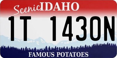 ID license plate 1T1430N