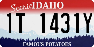 ID license plate 1T1431Y