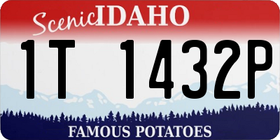 ID license plate 1T1432P
