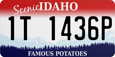 ID license plate 1T1436P
