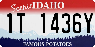 ID license plate 1T1436Y