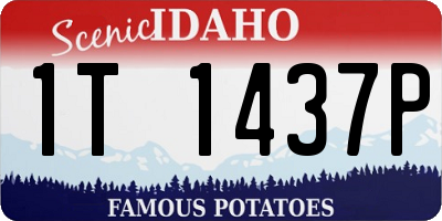 ID license plate 1T1437P