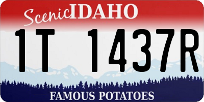 ID license plate 1T1437R