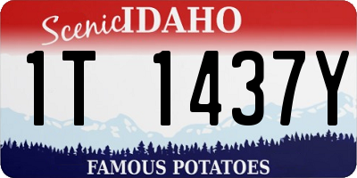 ID license plate 1T1437Y