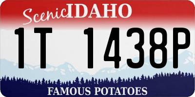 ID license plate 1T1438P