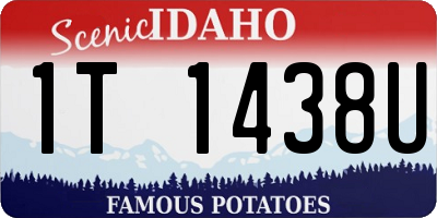 ID license plate 1T1438U