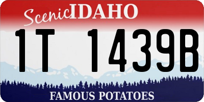 ID license plate 1T1439B