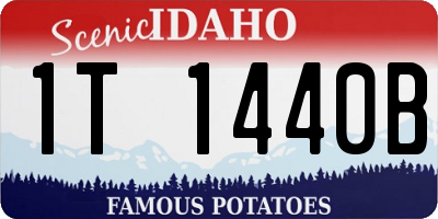 ID license plate 1T1440B