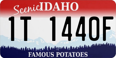 ID license plate 1T1440F