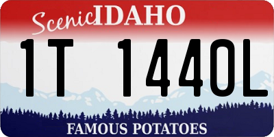 ID license plate 1T1440L