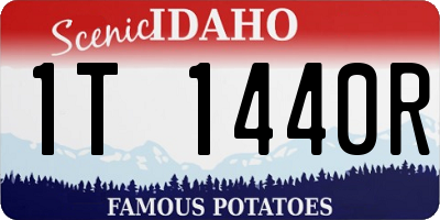 ID license plate 1T1440R