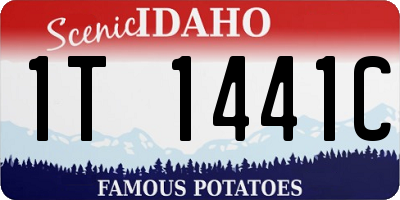 ID license plate 1T1441C