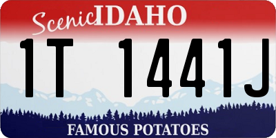 ID license plate 1T1441J