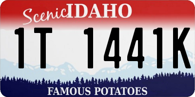 ID license plate 1T1441K