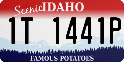 ID license plate 1T1441P