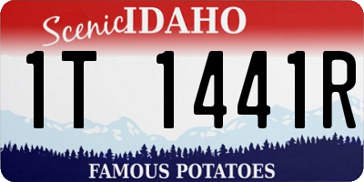 ID license plate 1T1441R