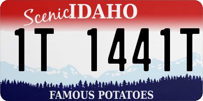 ID license plate 1T1441T