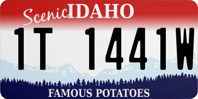 ID license plate 1T1441W