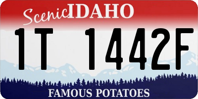 ID license plate 1T1442F