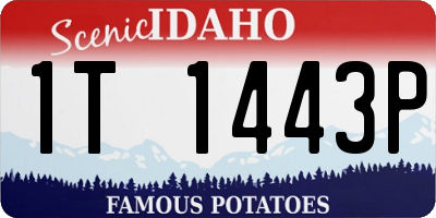 ID license plate 1T1443P