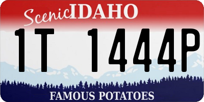 ID license plate 1T1444P