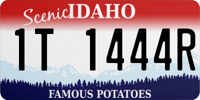 ID license plate 1T1444R