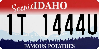 ID license plate 1T1444U