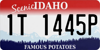 ID license plate 1T1445P