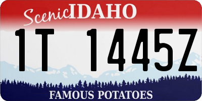 ID license plate 1T1445Z