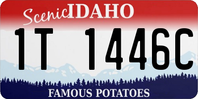 ID license plate 1T1446C