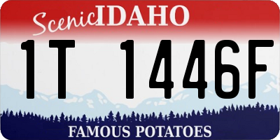 ID license plate 1T1446F