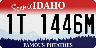 ID license plate 1T1446M