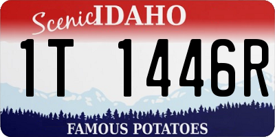 ID license plate 1T1446R