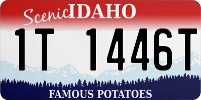 ID license plate 1T1446T