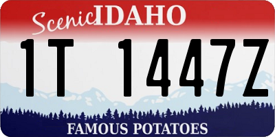 ID license plate 1T1447Z