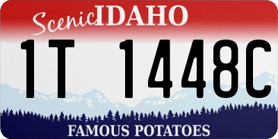 ID license plate 1T1448C