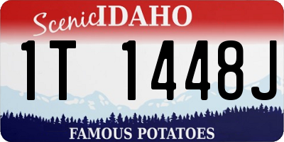 ID license plate 1T1448J