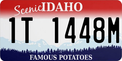 ID license plate 1T1448M
