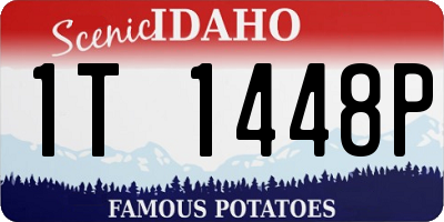 ID license plate 1T1448P