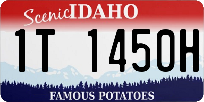 ID license plate 1T1450H