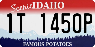 ID license plate 1T1450P
