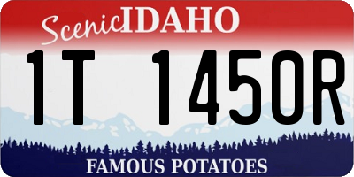 ID license plate 1T1450R