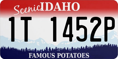 ID license plate 1T1452P