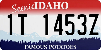 ID license plate 1T1453Z