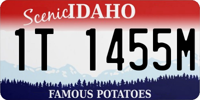 ID license plate 1T1455M